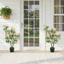 Artificial Impatiens Tree 36" with Flowers and Fruits - Pink by DirectDeals