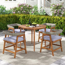 36 inch Acacia Wood Round Outdoor Dining Table for 4 People by LJGDeals