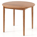36 inch Acacia Wood Round Outdoor Dining Table for 4 People by DirectDeals