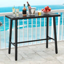 36 Inches Patio Counter Height Bar Table with Adjustable Foot Pads by LJGDeals