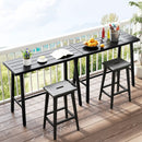 36 Inches Patio Counter Height Bar Table with Adjustable Foot Pads by LJGDeals