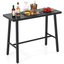 36 Inches Patio Counter Height Bar Table with Adjustable Foot Pads by LJGDeals
