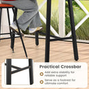 36 Inches Patio Counter Height Bar Table with Adjustable Foot Pads by LJGDeals