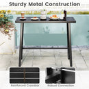 36 Inches Patio Counter Height Bar Table with Adjustable Foot Pads by LJGDeals