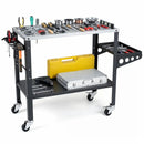 Welding Table 36x18" with 144 Fixture Holes and Lockable Wheels by LJGDeals