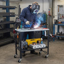 Welding Table 36x18" with 144 Fixture Holes and Lockable Wheels by LJGDeals