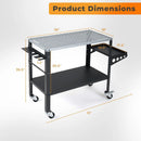 Welding Table 36x18" with 144 Fixture Holes and Lockable Wheels by LJGDeals