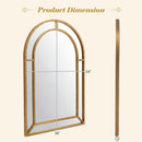 36 x 24 Inch Decorative Mirror with Beaded Frame for Living Room by DirectDeals