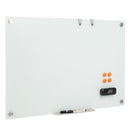 36 x 24 Inches Glass Whiteboard with Eraser and Removable Tray