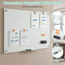 36 x 24 Inches Glass Whiteboard with Eraser and Removable Tray by LJGDeals