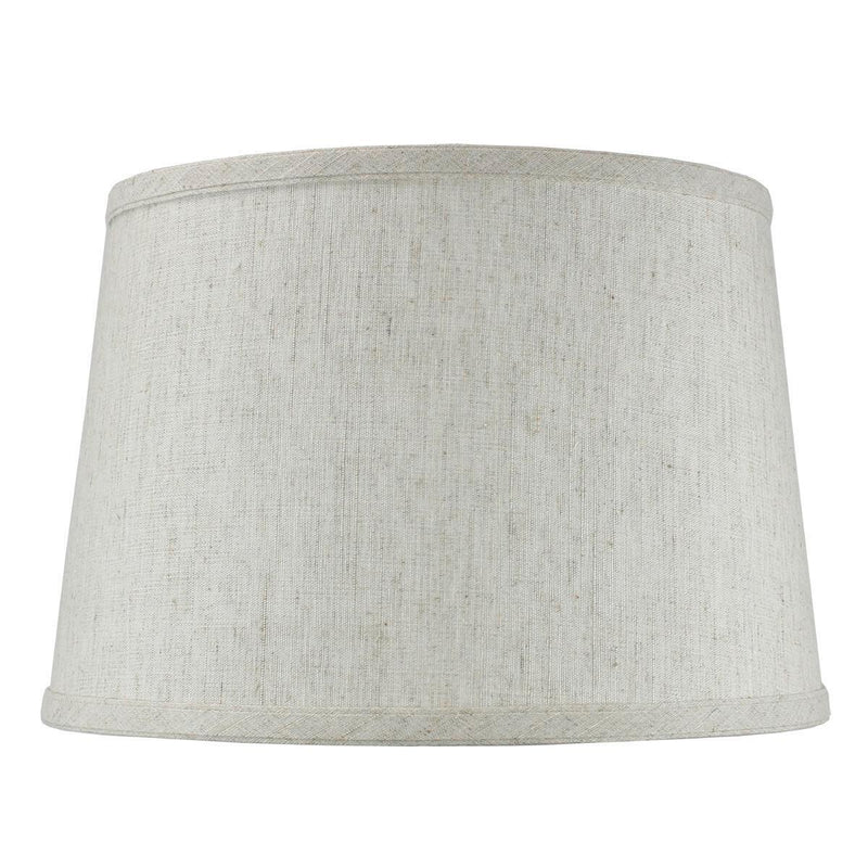 12"W x 8"H Hardback Shallow Drum Lamp Shade Textured