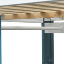 Loft Bed With Built In Storage Shelves, Clothes Rail, And Desk by HouseOfZazla