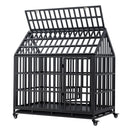 Heavy Duty Dog Crate Lockable Wheels