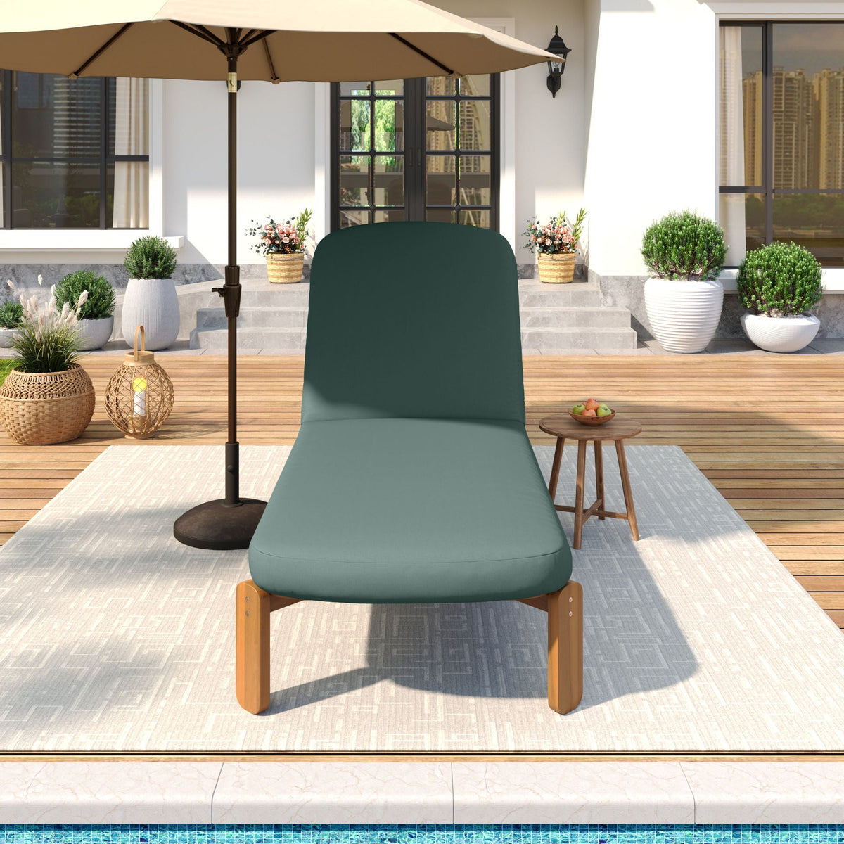 Outdoor Chaise Lounge With Adjustable Backrest, photo 14 of 40