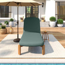 Outdoor Chaise Lounge With Adjustable Backrest