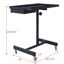 Adjustable Tear Down Work Table With Drawer For Garages, Repair Shops, And Diy, Portable, (4) 2.5" Swivel Casters, 220 Pound Capacity, Rubber Corners, Heavy Duty Steel by HouseOfZazla