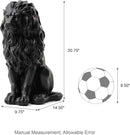 20.5" Resin Outdoor Lion Statue by HouseOfZazla