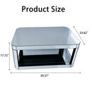 Baked Curved Mirror Coffee Table for Living Room