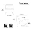 Upholstered Armless Accent Chair by Unique Piece Furniture