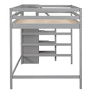 Loft Bed With Built In Storage Wardrobe And Staircase by HouseOfZazla
