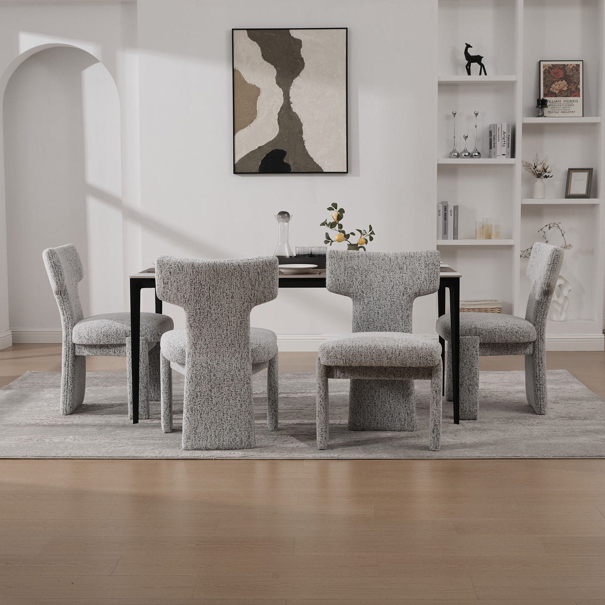 Armless Curved Back Accent Chairs, photo 17 of 40