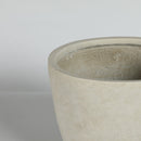Round Concrete Planter Set of 2, Large Outdoor Indoor Handmade Rustic Decorative Planter Pots with Drainage Holes by HouseOfZazla