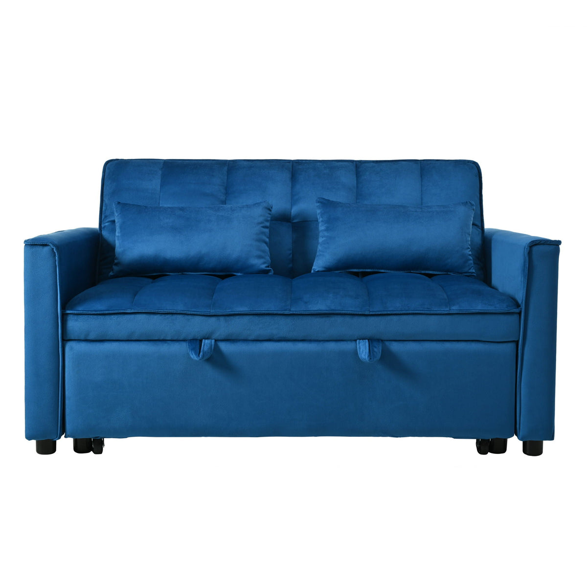 3 In 1 Pull Out Couch Convertible Sofa Bed With Reclining Backrest, photo 2 of 35