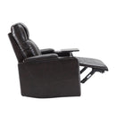 Power Motion Recliner With USB Charging Port And Hidden Arm Storage 2 Convenient Cup Holders Design And 360 Degree Swivel Tray Table by HouseOfZazla