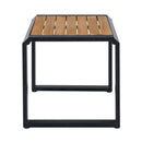 Outdoor Side Table with Teak Wood Top