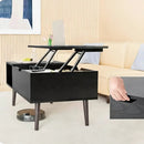 Lift Top Coffee Table with Storage, Wooden Living Room Center Table by 2Dropme