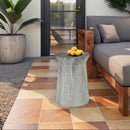 Round Outdoor End Table - Marble by HouseOfZazla