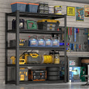 Garage Storage Rack, 5 Layer Adjustable Shelving Unit For Warehouse - Black by HouseOfZazla