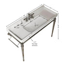 VICI 48" Bathroom Console Sink, Wall-Mounted by HouseOfZazla