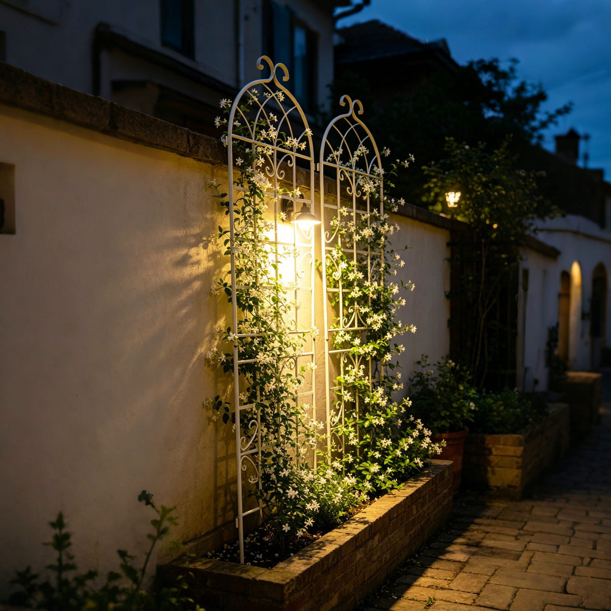 Metal Garden Rustproof Trellis For Climbing Plants Outdoor Flower Support, photo 22 of 40
