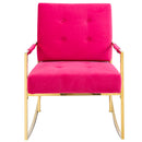 Accent Chair, leisure rocking chair with Stainless steel feet