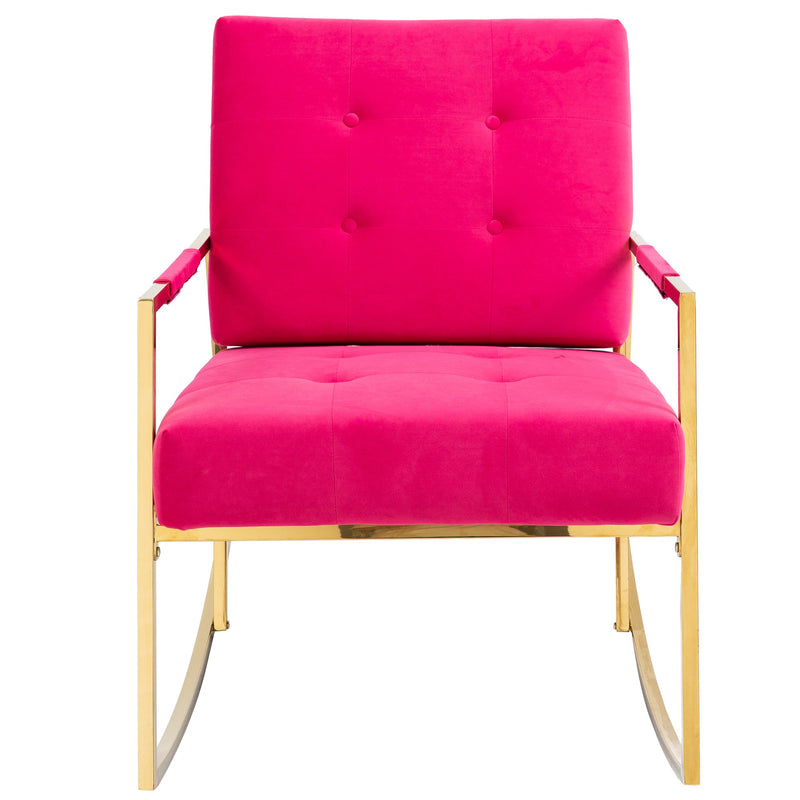 Accent Chair, leisure rocking chair with Stainless steel feet