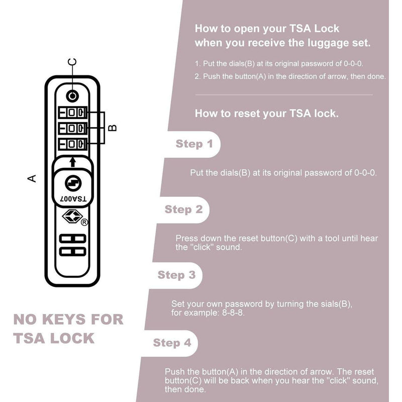 3 Piece Luggage Sets PC Lightweight & Durable Expandable Suitcase with Two Hooks, Double Spinner Wheels, TSA Lock, (21/25/29) Sand