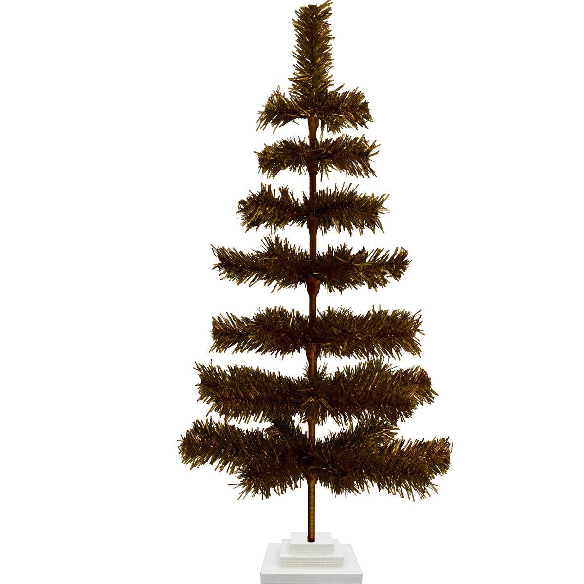 Vintage Copper Tinsel Christmas Tree, photo 9 of 11
