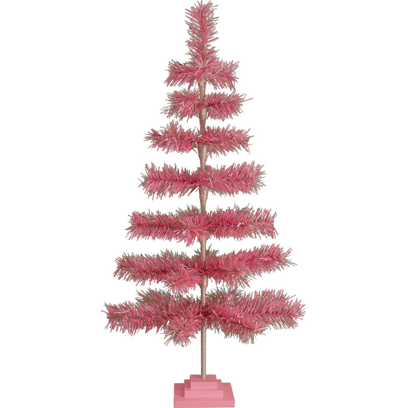 Pink & Silver Firework Christmas Tree