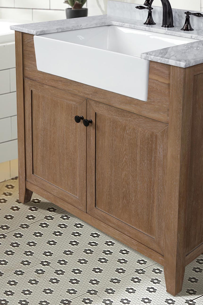 Sally 36" Bathroom Vanity Ash Brown