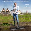 36 x 10 Inch Lawn Leveling Rake with Ergonomic Handle by LJGDeals