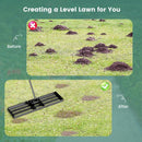 36 x 10 Inch Lawn Leveling Rake with Ergonomic Handle by LJGDeals