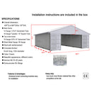 [36X40FT] Alora Heavy-Duty Weather-Resistant Galvanized Steel Container Roof Kit [No Containers] (SAK37491) by SAKSBY WHOLESALE