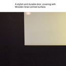 [36X80-Inch] Nuvia Modern Black Left Inswing Fiberglass Entry Door With 4-9/16 White Vinyl Frame (SAK52910)