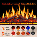 37 Inch Electric Fireplace Insert Adjuatble Flame Colors 939BXB