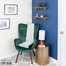 24” Trail Brown Live Edge Wood Shelf with L-Shaped Pipe Brackets (2-Pack)