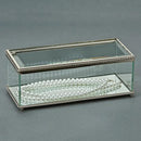 Rectangular Glass Box With Hinged Cover, 8" by creativegiftsdirect
