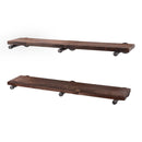 RESTORE Trail Brown 36 in. Shelves with Straight Brackets