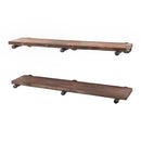 RESTORE Sunset Brown 36 in. Shelves with Straight Brackets