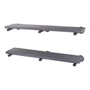 RESTORE Riverstone Grey 36 in. Shelves with Straight Brackets